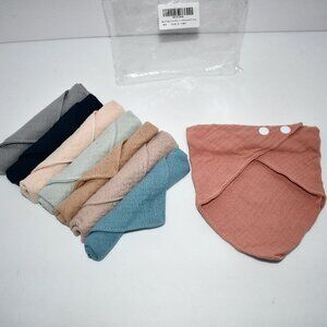 Rapotti Baby Drool Bibs Cotton for Boys and Girls (8-Pack) NWT